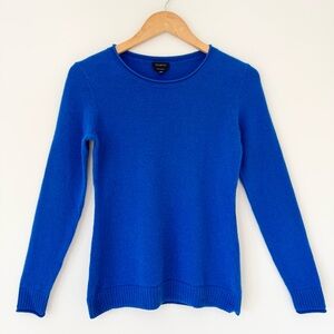 100% Cashmere Crewneck Sweater in Royal Blue by Talbots, Size XS, Like New